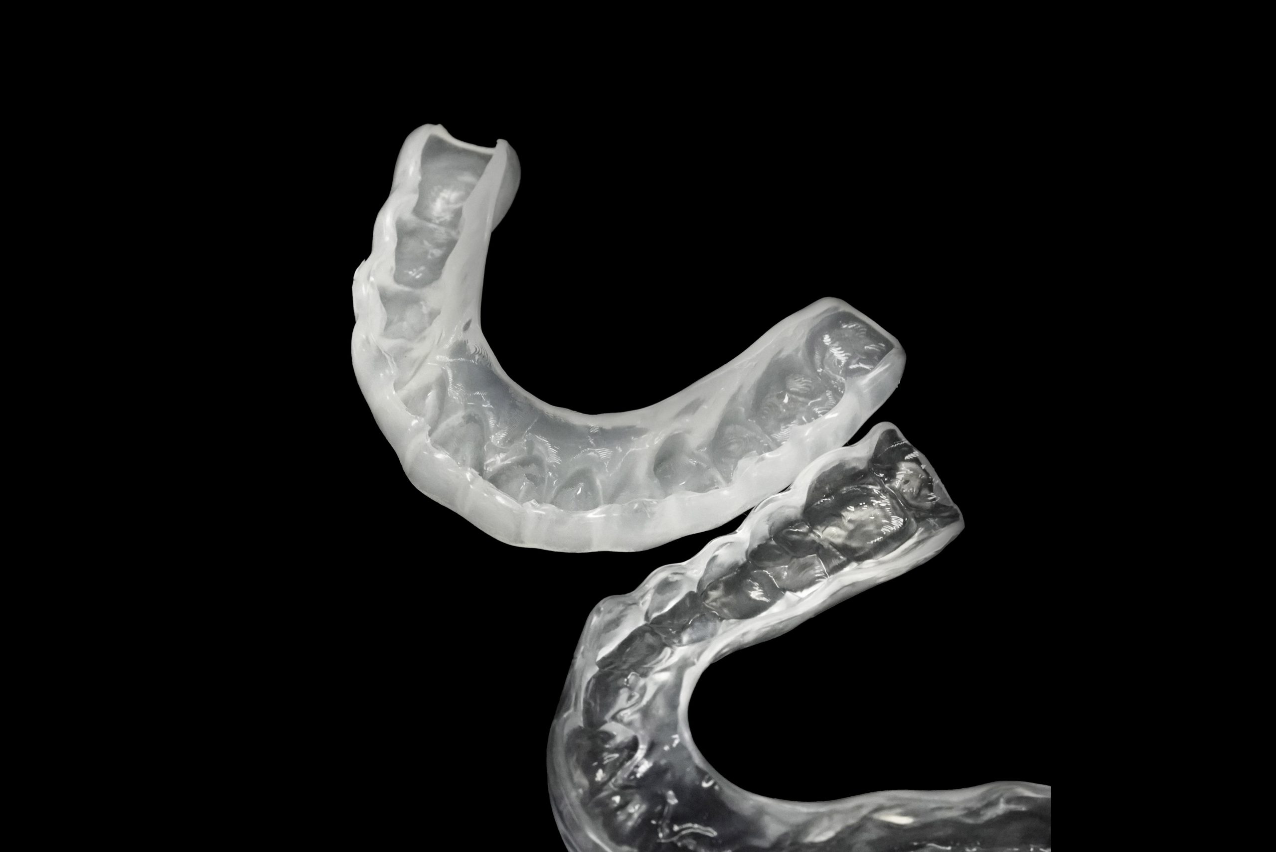 Soft split, 3D printed dental splint